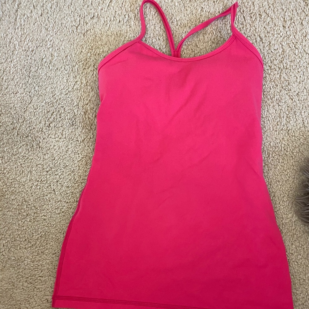 Hot pink Lululemon racer-back